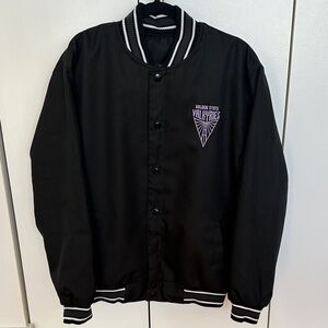 Black Valkyrie’s Varsity Bomber Jacket